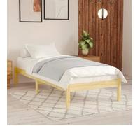 vidaXL Cadre de lit Bois de pin massif 100x200 cm