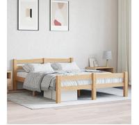 vidaXL Cadre de lit Bois de pin massif 120x200 cm