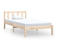 vidaXL Cadre de lit Bois de pin massif 90x200 cm