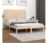 vidaXL Cadre de lit bois massif 120x190 cm petit double 3104383