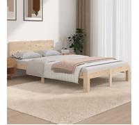 vidaXL Cadre de lit Bois massif 120x190 cm Petit double 810465