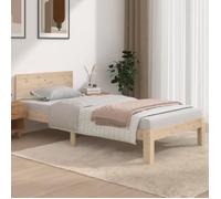 vidaXL Cadre de lit Bois massif 90x190 cm Simple 810460
