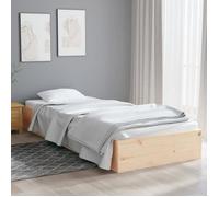 vidaXL Cadre de lit Bois massif 90x190 cm Simple 820067