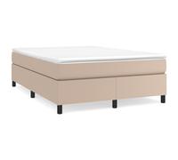 Vidaxl Sommier À Ressorts De Lit Cappuccino 140x200 Cm Similicuir