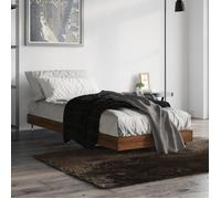 vidaXL Cadre de lit chêne marron 75x190 cm bois d'ingénierie 832212