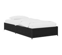 vidaXL Cadre de lit Chêne Noir 80 x 200 cm Bois d'ingénierie,
