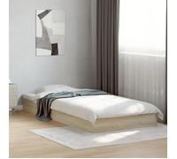 Vidaxl Cadre De Lit Sans Matelas Chêne Sonoma 100x200 Cm Marron
