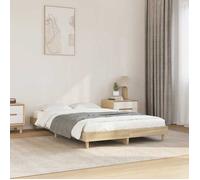 vidaXL Cadre de lit chêne sonoma 120x200 cm bois d'ingénierie 832048