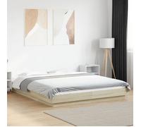 Cadre de Lit Sommier à Lattes Lit Palette Chambre Bois d'Ingénierie vidaXL