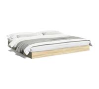 Vidaxl Cadre De Lit Chêne Sonoma 180x200 Cm Bois D'ingénierie Marron