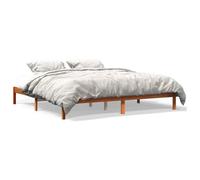 vidaXL Cadre de lit cire marron 180x200 cm bois de pin massif 844866