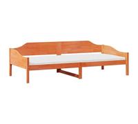 vidaXL Cadre de lit Cire Marron 80x200 cm Bois de pin Massif, Meuble de Chambre à Coucher, sommier, lit en Bois, lit, lit Simple