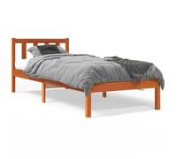 vidaXL Cadre de lit cire marron 90x190 cm bois de pin massif 844802