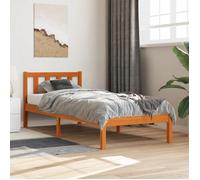 vidaXL Cadre de lit cire marron 90x200 cm bois de pin massif 844806