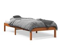 vidaXL Cadre de lit cire marron 90x200 cm bois de pin massif 844848