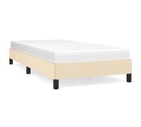 Vidaxl Cadre De Lit Crème 90x190 Cm Tissu