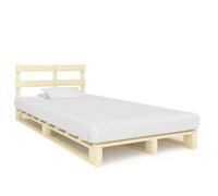 vidaXL Cadre de lit de palette Bois de pin massif 120 x 200 cm