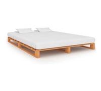 Cadre De Lit De Palette Marron Bois De Pin Massif 140 X 200 Cm - Vidaxl Marron