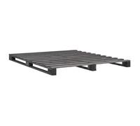vidaXL Cadre de lit de palette Gris 180x200 cm Bois de pin massif 285253