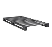 vidaXL Cadre de lit de palette Gris Bois de pin massif 100 x 200 cm