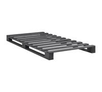 vidaXL Cadre de lit de Palette Gris Bois de pin Massif 90 x 200 cm
