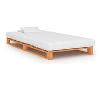 vidaXL Cadre de lit de palette Marron Bois de pin massif 100 x 200 cm 285263
