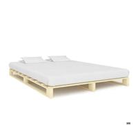 vidaXL Cadre de lit de palette Bois de pin massif 140 x 200 cm