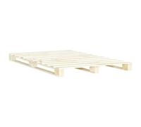 vidaXL Cadre de lit de palette – Bois massif pin – 200 x 200 cm – sans matelas