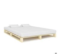 vidaXL Cadre de lit de palette sans matelas 200x200 cm bois massif pin 285240