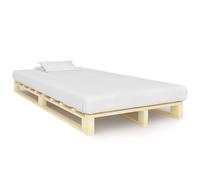 Vidaxl Cadre De Lit De Palette Sans Matelas Bois Pin Massif 120x200 Cm