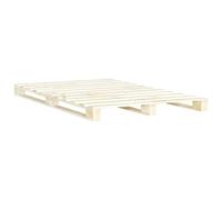 vidaXL Cadre de lit de palette Bois de pin massif 140 x 200 cm