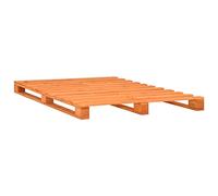 Cadre De Lit De Palette Marron Bois De Pin Massif 140 X 200 Cm - Vidaxl Marron