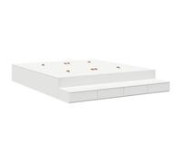 vidaXL Cadre de lit de Rangement Blanc 180x200 cm