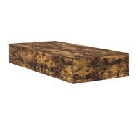 vidaXL Cadre de lit de Rangement Chêne fumé 75x190 cm
