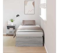vidaXL Cadre de lit de Rangement Gris Sonoma 80x200 cm