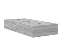 vidaXL Cadre de lit de Rangement Gris Sonoma 80x200 cm