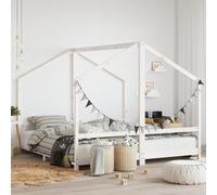 vidaXL Lit d'enfant blanc 2x(90x190) cm Pin massif