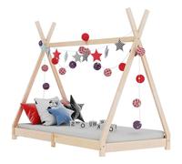 vidaXL Cadre de Lit d'enfant Lit Cabane d'enfant Structure de Lit pour Enfants Maison Chambre d'enfant Intérieur 70x140 cm 283355