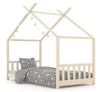 vidaXL Cadre de lit d'enfant Bois de pin massif 70x140 cm 283364