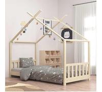 vidaXL Cadre de lit d'enfant Bois de pin massif 70x140 cm 283364