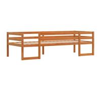 vidaXL Cadre de Lit d'Enfant en Bois de Pin Massif - Marron Ciré 90x190 cm - Lit Simple