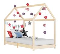 vidaXL Cadre de Lit d'enfant Lit Cabane d'enfant Structure de Lit pour Enfants Chambre d'enfant Maison Intérieur 90x200 cm 283348
