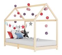 vidaXL Cadre de Lit d'enfant Lit Cabane d'enfant Structure de Lit pour Enfants Chambre d'enfant Maison Intérieur 90x200 cm 283348