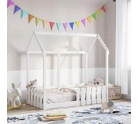 vidaXL Cadre de lit d'enfants forme de maison 70x140cm bois pin massif, cadre de lit en forme de maison, cadre de lit pour 850699 Or G