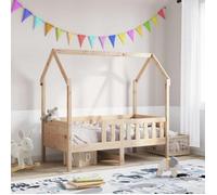 vidaXL Cadre de lit d'enfants forme de maison 70x140cm bois pin massif, cadre de lit en forme de maison, cadre de lit pour 850713