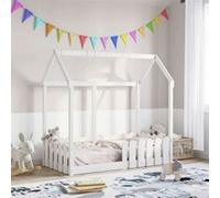 vidaXL Cadre de lit enfant en forme de maison 70x140 cm Pin massif Plateforme