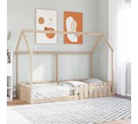 vidaXL Cadre de lit d'enfants Forme de Maison 90x190cm Bois Massif pin, Cadre de lit en Forme de Maison, Cadre de lit pour Enfant, Cadre de lit Plateforme pour Enfants
