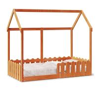 Cadre de Lit d'Enfants Forme de Maison Meuble de Chambre Bois Massif Pin vidaXL