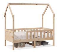 vidaXL Cadre de lit d'enfants forme de maison 70x140cm bois pin massif, cadre de lit en forme de maison, cadre de lit pour 850713