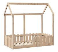 vidaXL Cadre de lit enfant en forme de maison 70x140 cm pin massif